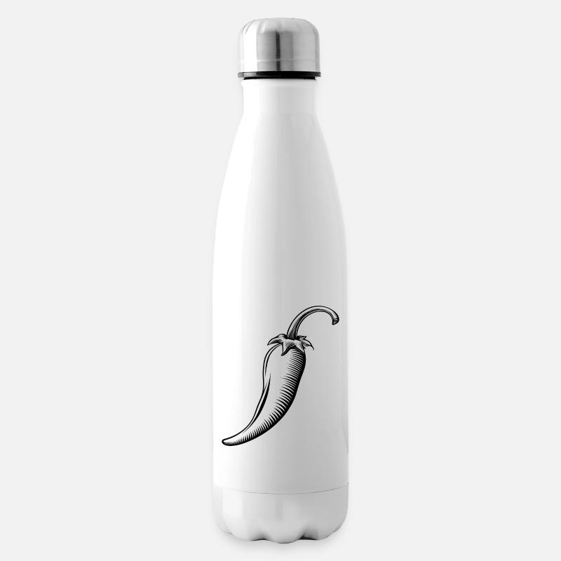 Piment - Bouteille isotherme - blanc
