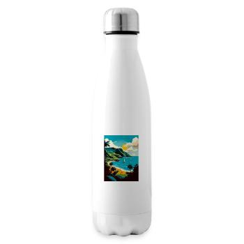 Saint Vincent And The Grenadines Caribbean Travel - Insulated Water Bottle - white - Right