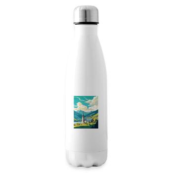 San Martin De Los Andes Vintage Travel Poster WPA - Insulated Water Bottle - white - Right
