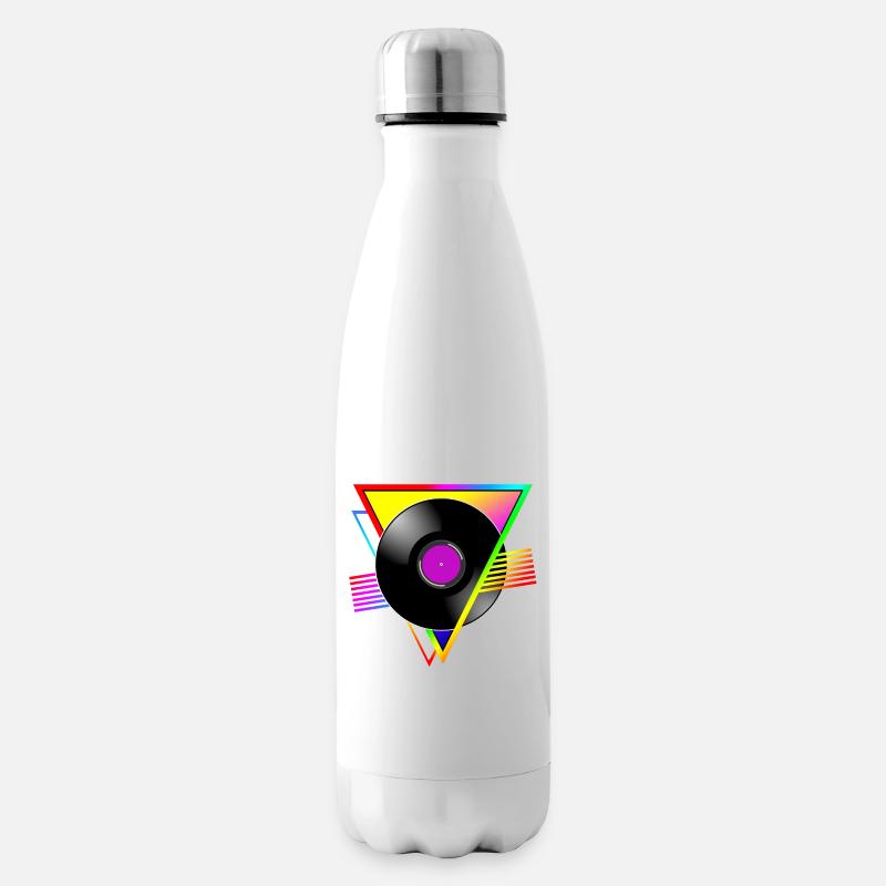 VINYLE RÉTRO - Bouteille isotherme - blanc