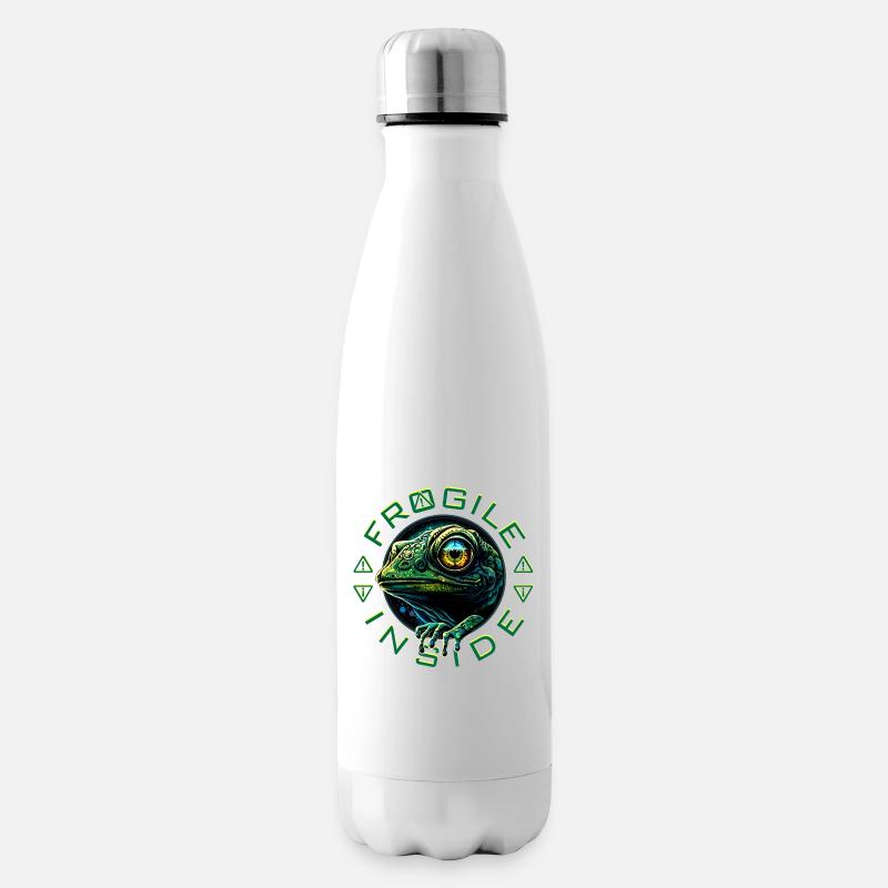 Frogile Inside - Isolierflasche - Weiß