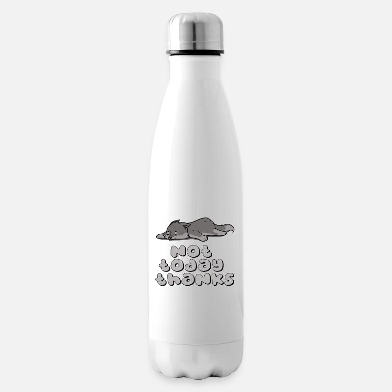 Pas aujourd’hui merci - Bouteille isotherme - blanc