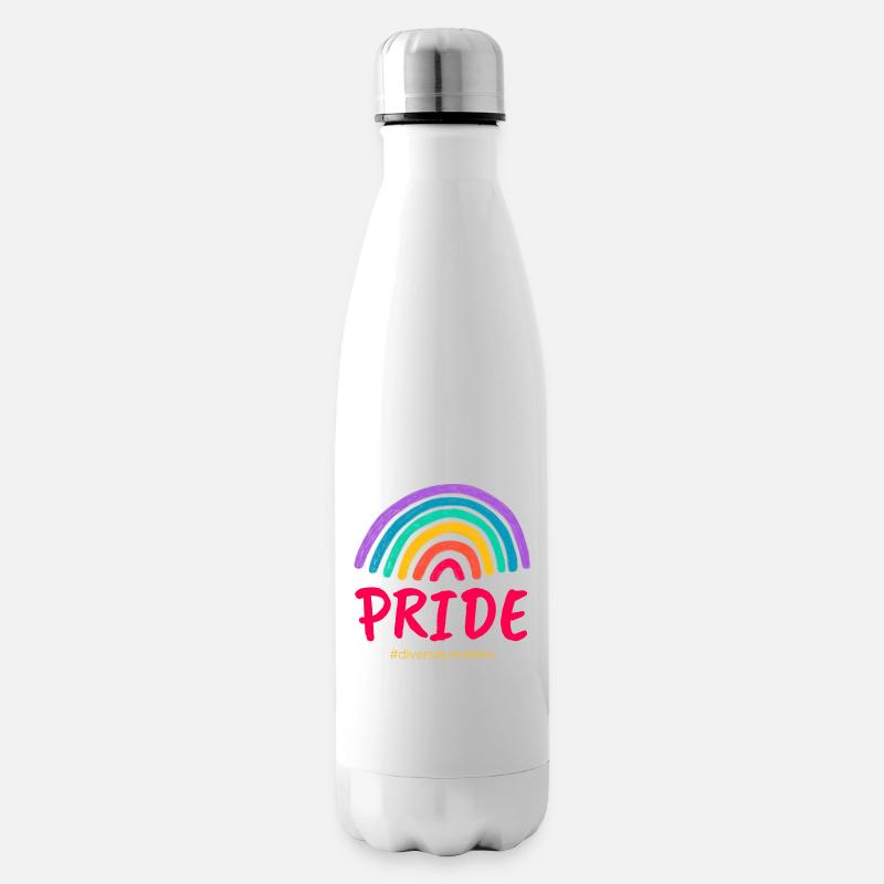 Pride pink #diversitymatters - Isolierflasche - Weiß