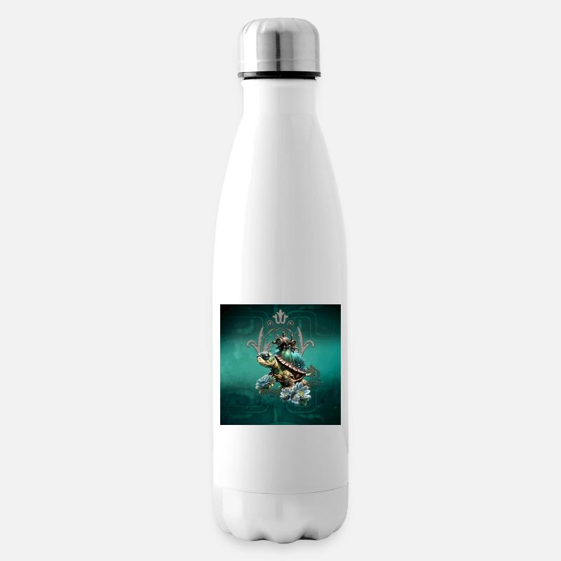 Einzigartige Steampunk-Schildkröte. - Isolierflasche - Weiß