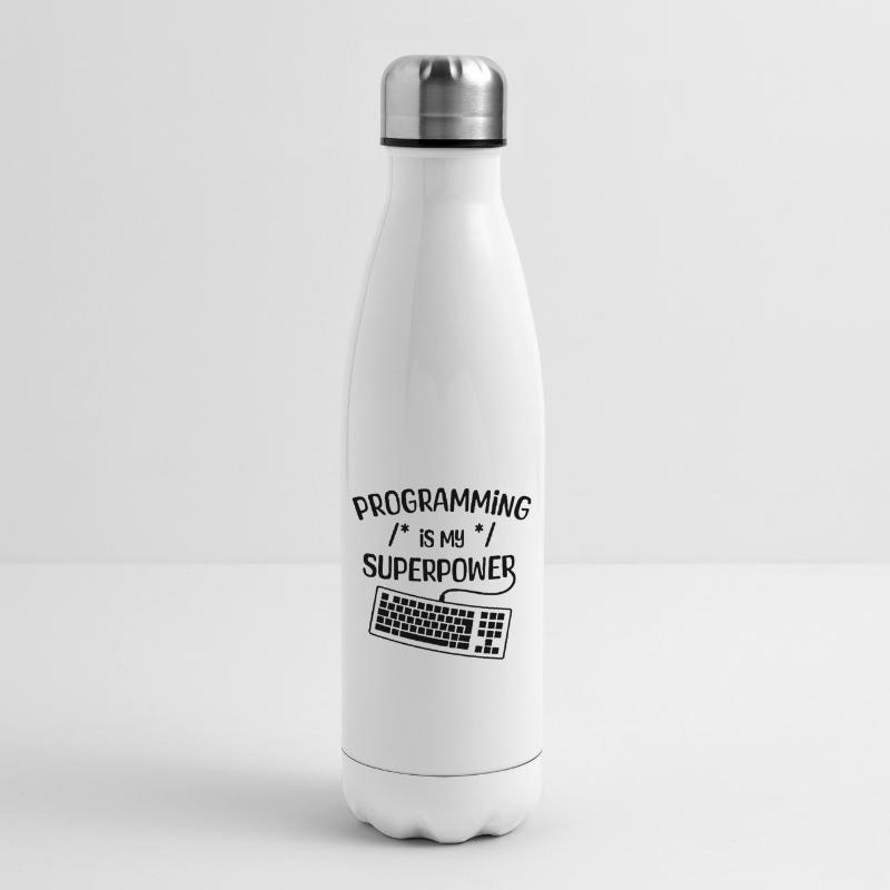 Computer Freak Statement Developer Programmer Insulated Water Bottle
