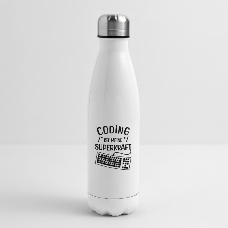 Computer Code Statement Developer Computergeek Insulated Water Bottle