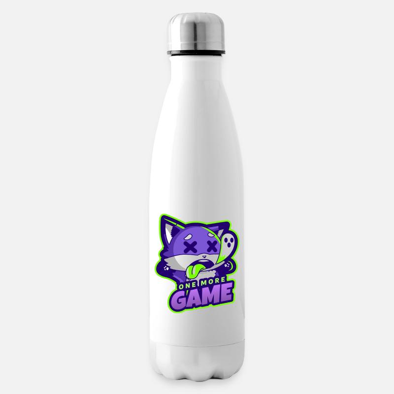 One More Game - Insulated Water Bottle - white