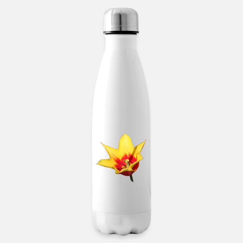 Tulpe – Frühlingserwachen in Farbe - Isolierflasche - Weiß