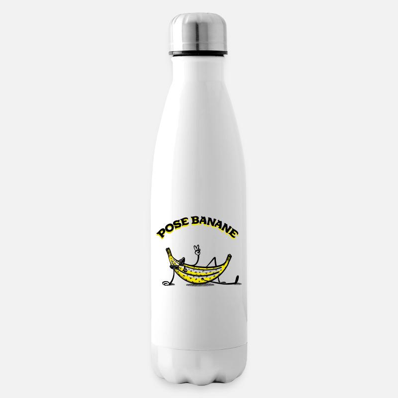 Pose Banane - Bouteille isotherme - blanc