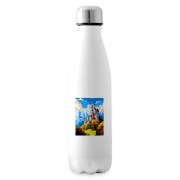 Neuschwanstein Castle Germany Travel Poster WPA - Insulated Water Bottle - white - Right