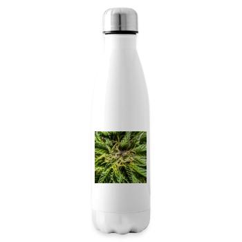 Les fleurs de cannabis, la marijuana, c’est tellement vert - Bouteille isotherme - blanc - Droite