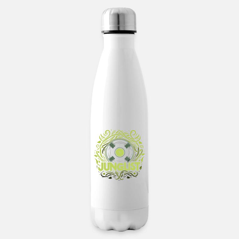 junglist disque vinyle - Bouteille isotherme - blanc