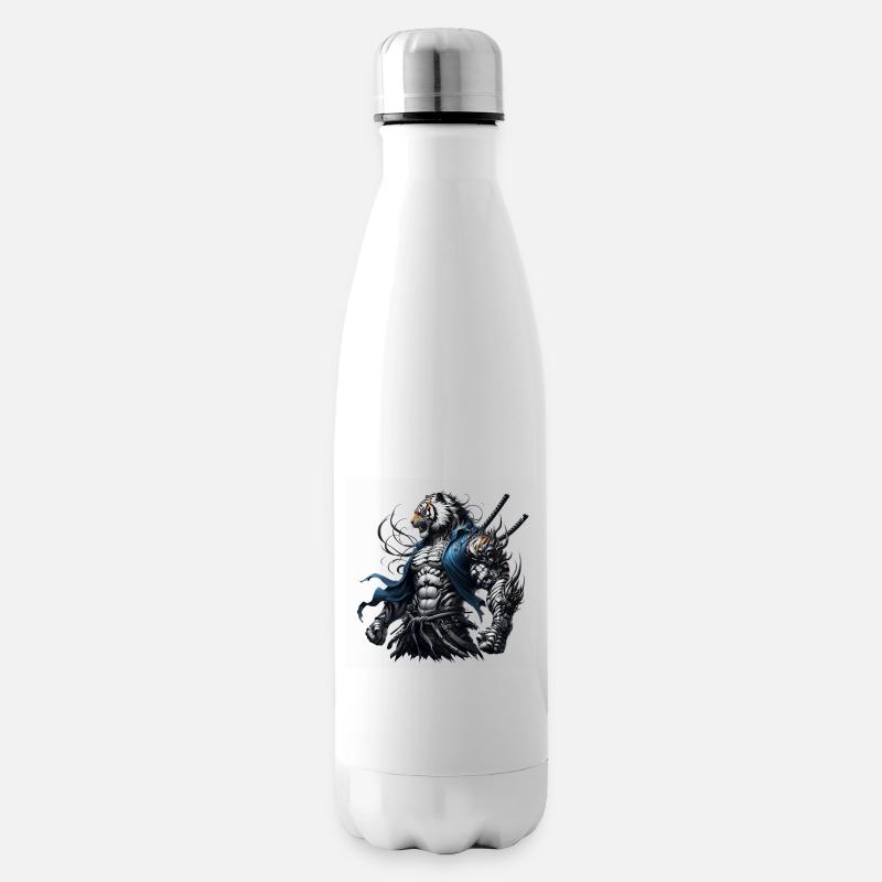 Tigre Samouraï - Bouteille isotherme - blanc