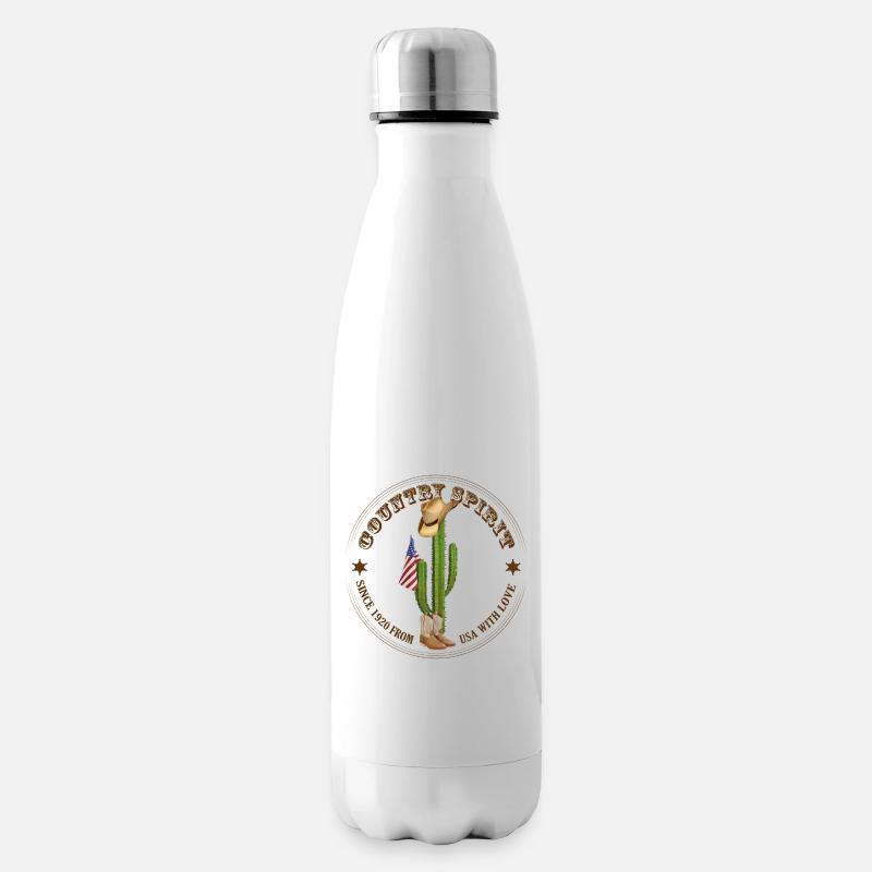 Ländlicher Geist - Isolierflasche - Weiß