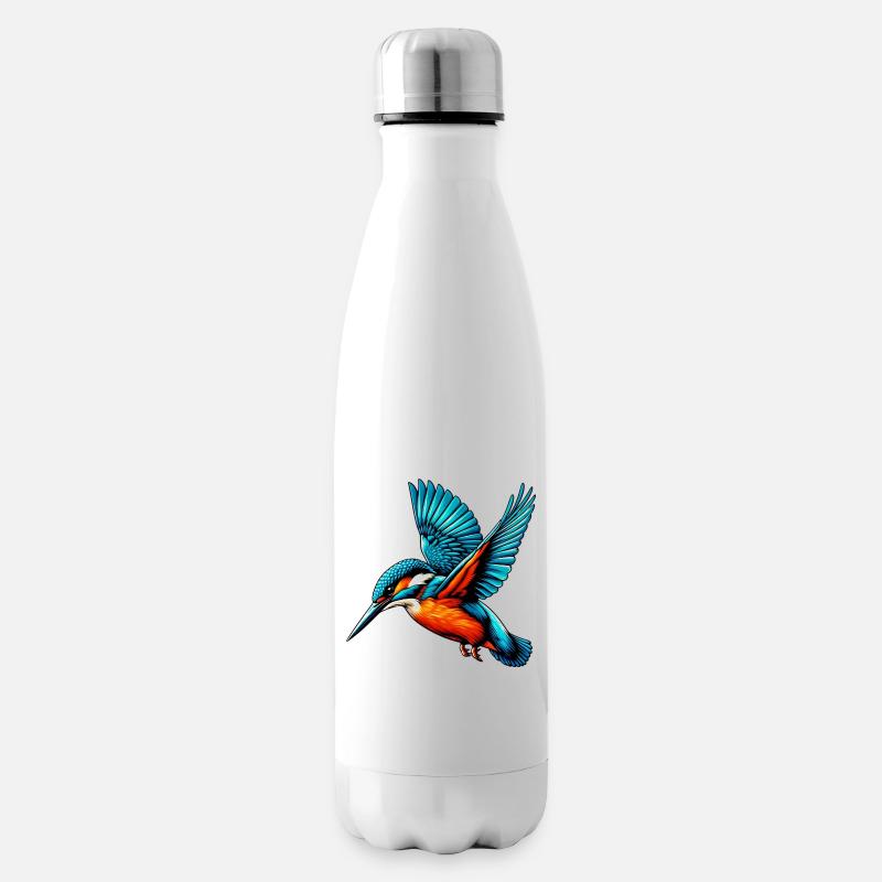 Eisvogel - Isolierflasche - Weiß