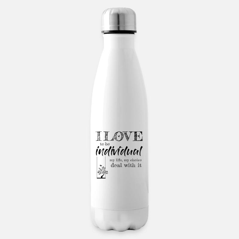 individual - Isolierflasche - Weiß