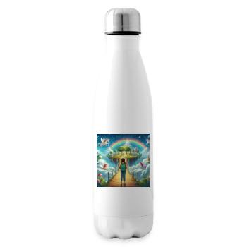Imaginative Unicorn Wonderland - Insulated Water Bottle - white - Right