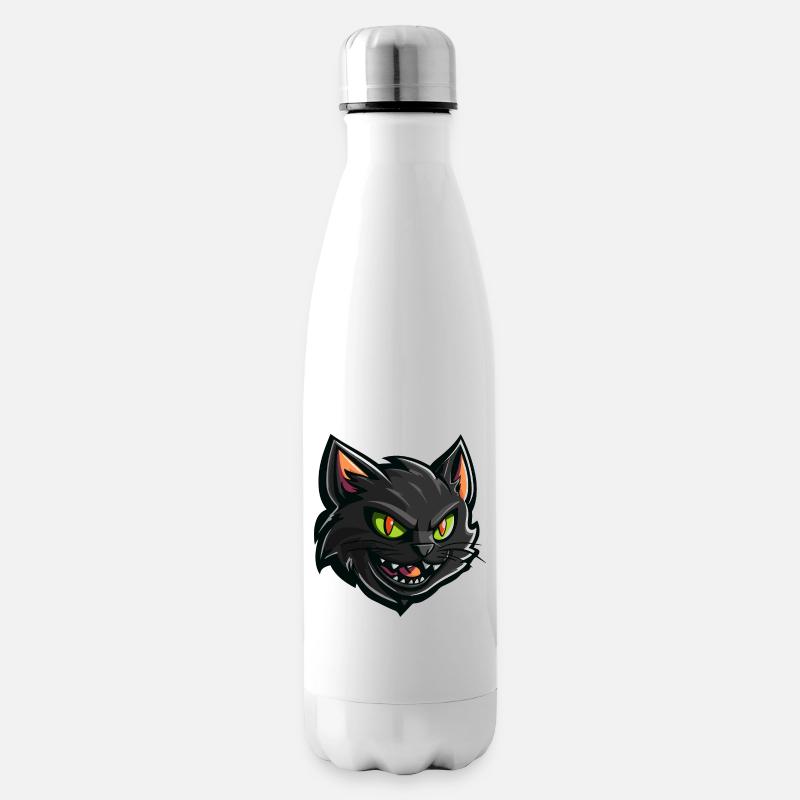 Halloween Chat Chat - Bouteille isotherme - blanc