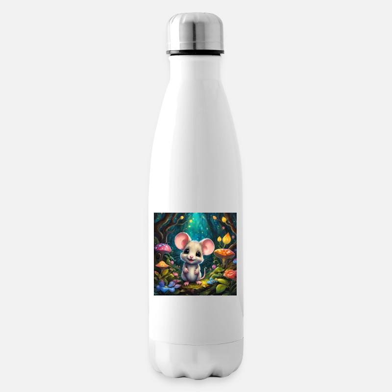 Eine niedliche - Isolierflasche - Weiß