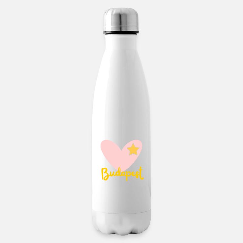 Budapest - Ungarn - Souvenir - Geschenk - Isolierflasche - Weiß