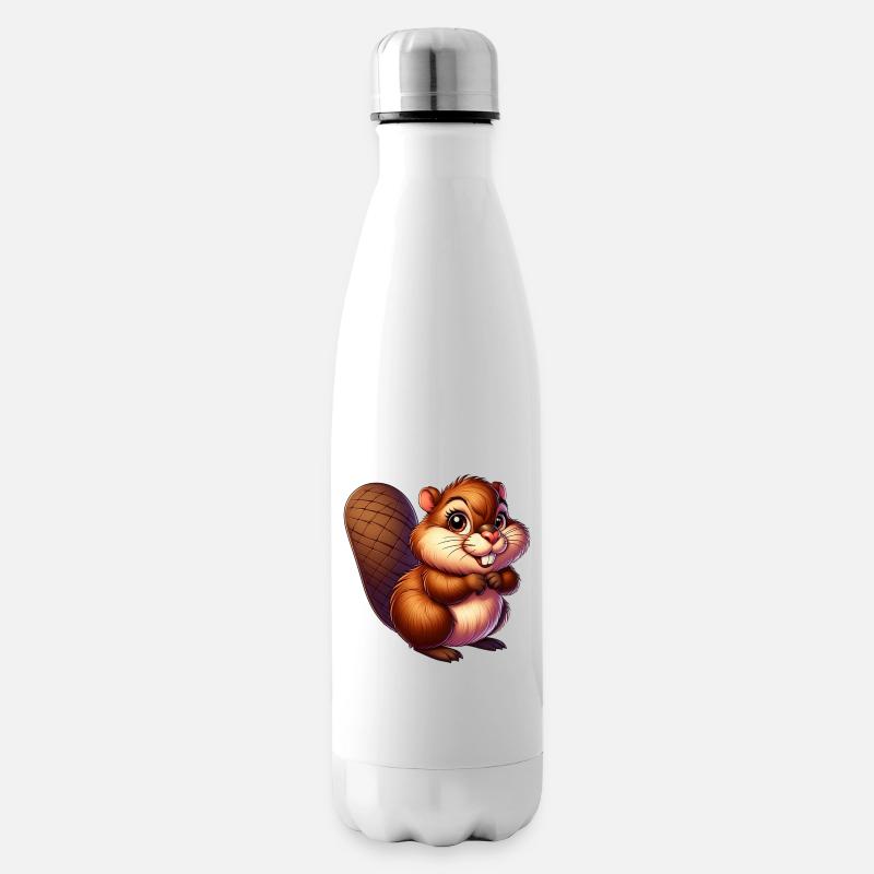 Bieber - Isolierflasche - Weiß