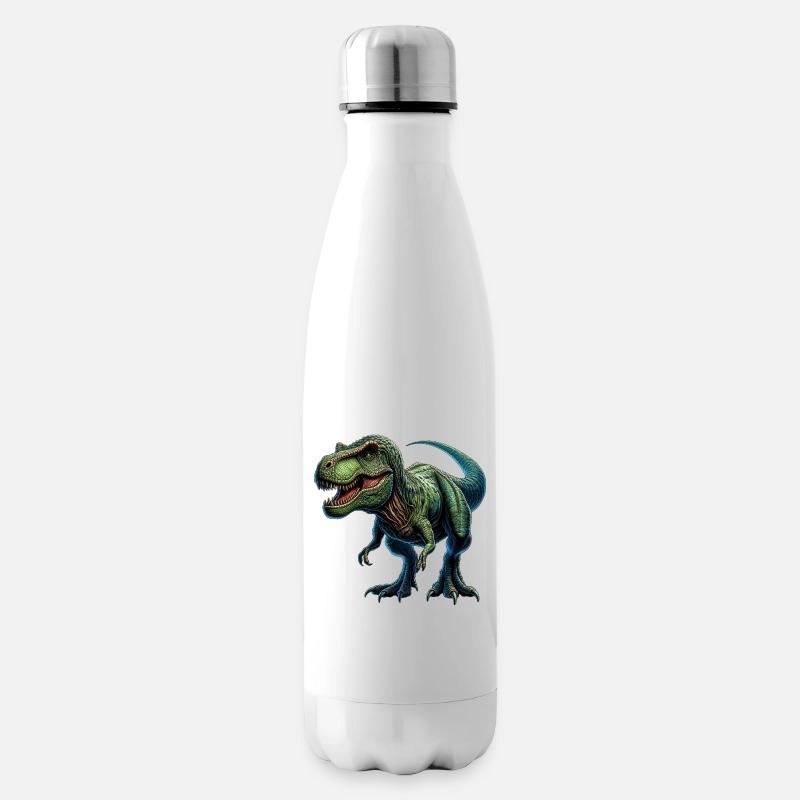 Dinosaurier - Isolierflasche - Weiß