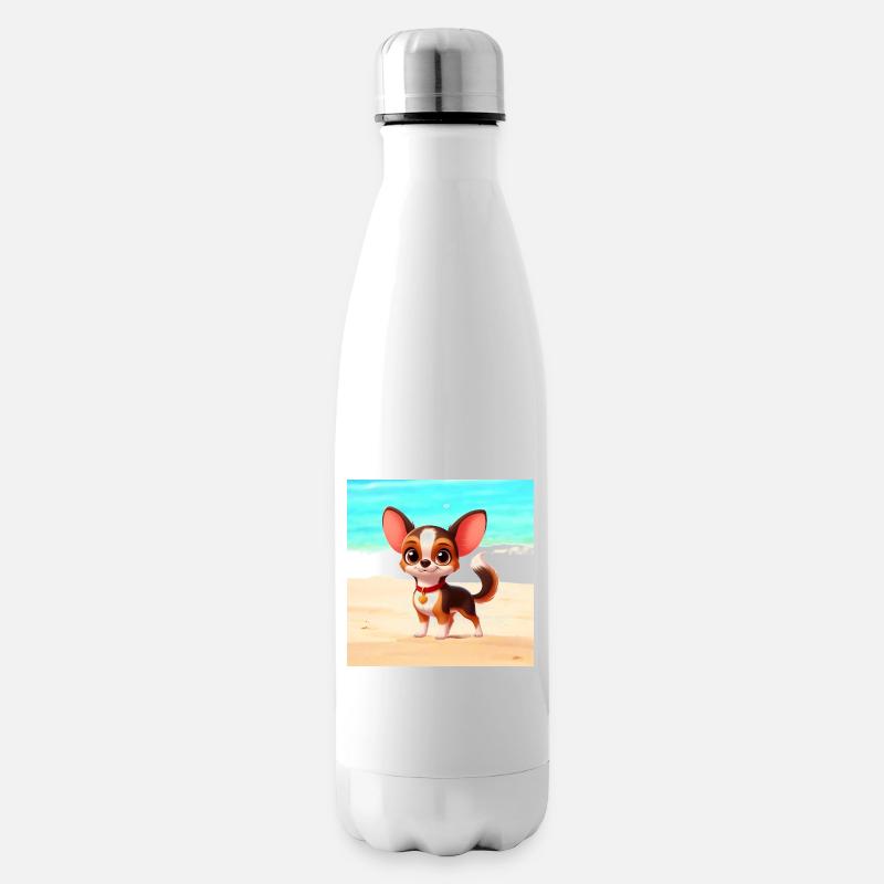 Chihuahua 4 - Isolierflasche - Weiß