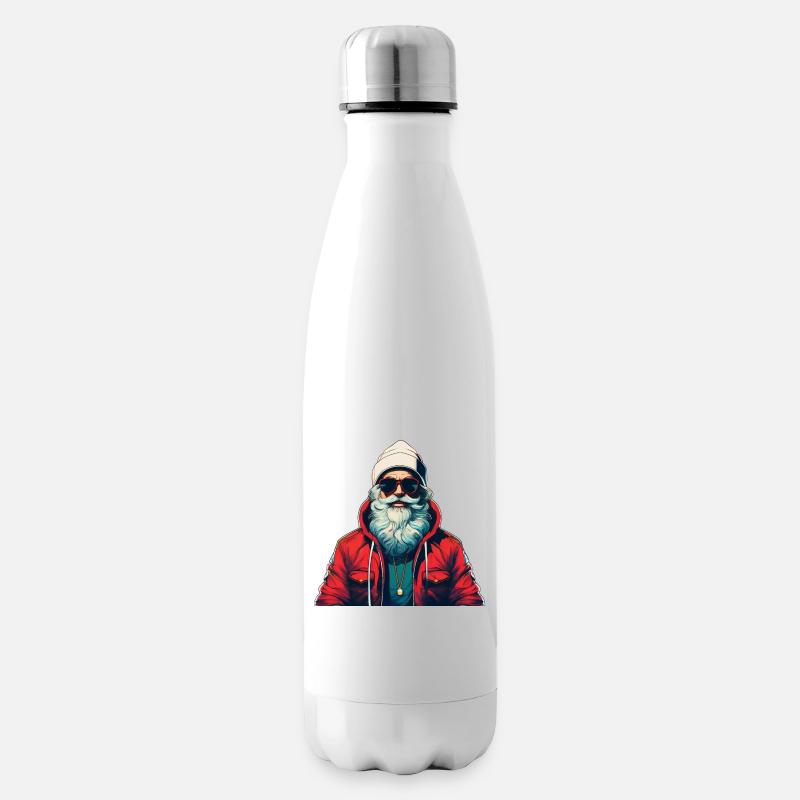 Weihnachtsmann Urban - Isolierflasche - Weiß