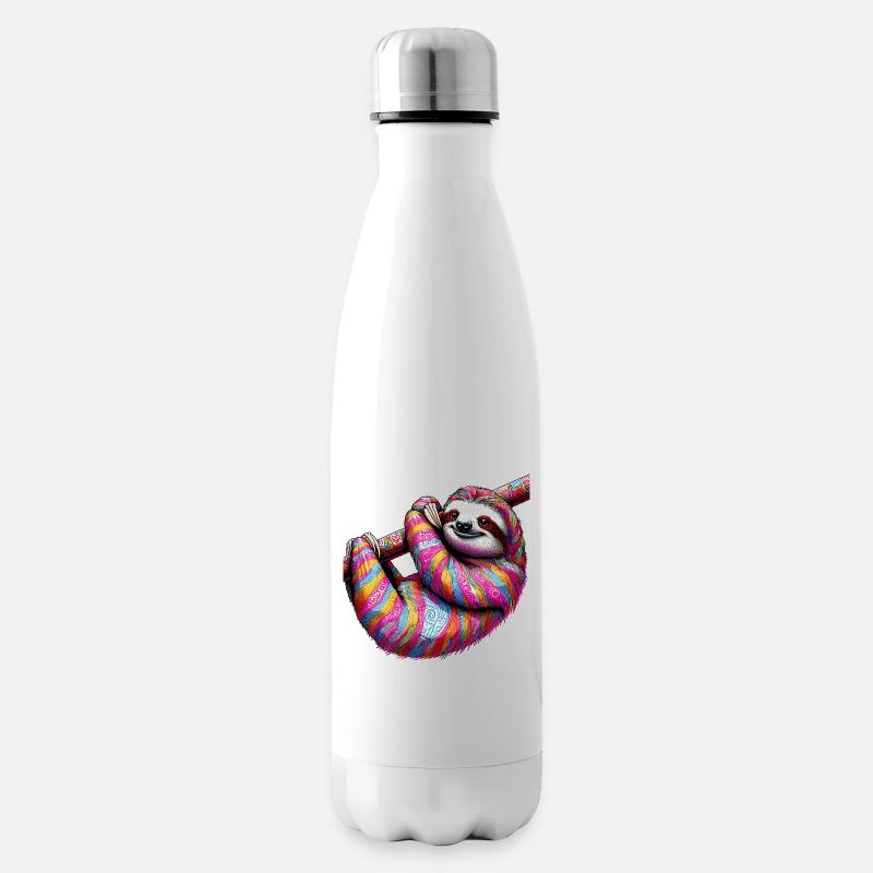 Faultier - Isolierflasche - Weiß