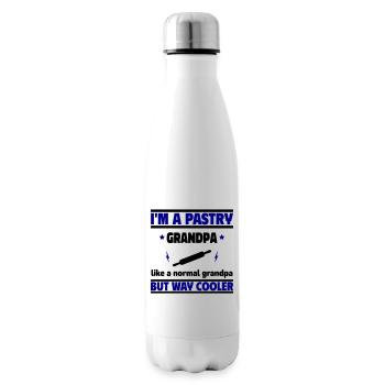 Der coole Opa, der Gebäck liebt - Isolierflasche - Weiß - Rechts