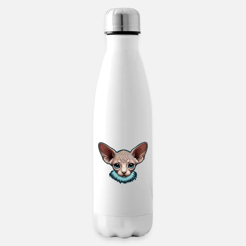 Blue Eyed Sphynx Kitty - Isolierflasche - Weiß