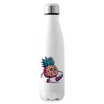 Walking Pineapple - Insulated Water Bottle - white - Right
