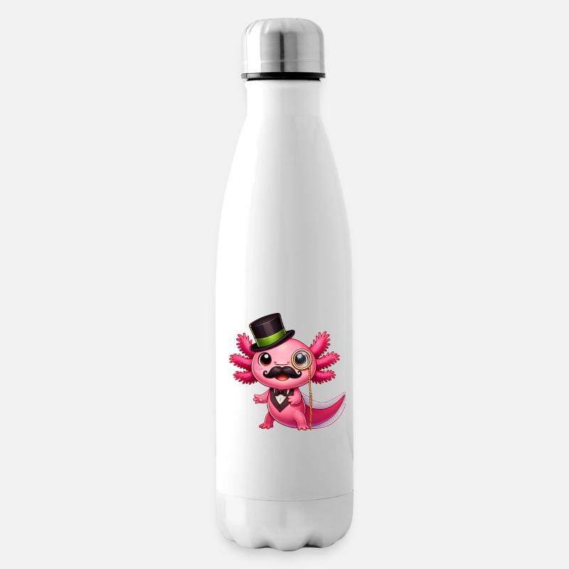 Sir Axolotl - Isolierflasche - Weiß