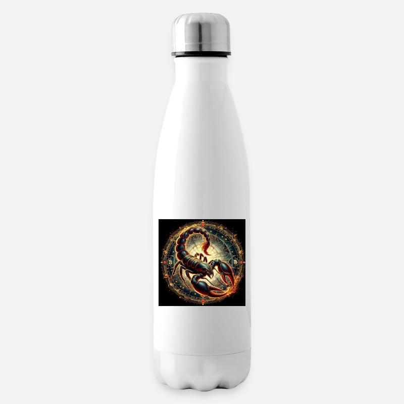 SCORPION \ Tierkreiszeichen - Isolierflasche - Weiß