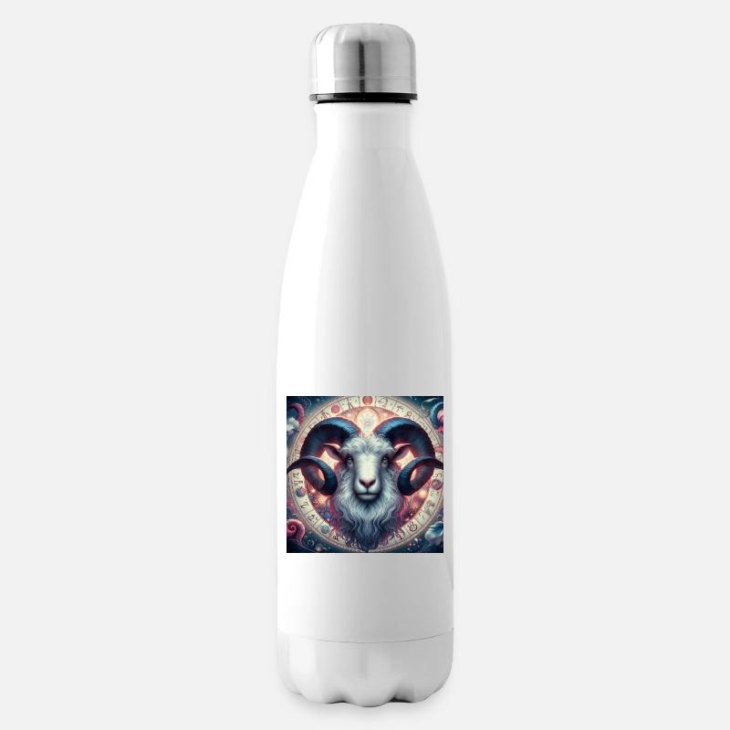 WIDDER \ Sternzeichen - Isolierflasche - Weiß