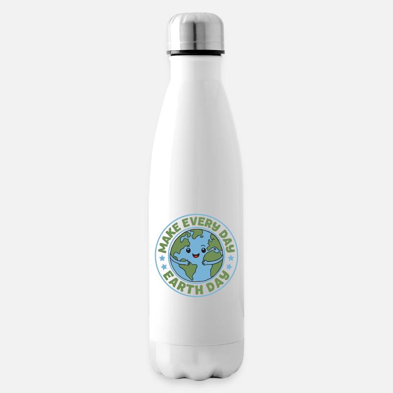 Faites de chaque jour le Jour de la Terre - Bouteille isotherme - blanc