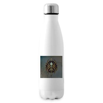 Golden elegance: The spider of secrets. - Insulated Water Bottle - white - Right