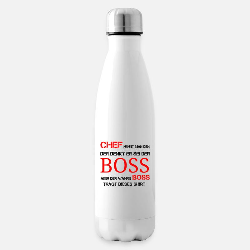 Der wahre Bosss - Isolierflasche - Weiß