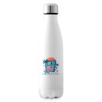 Retro Floppy Dream - Insulated Water Bottle - white - Right