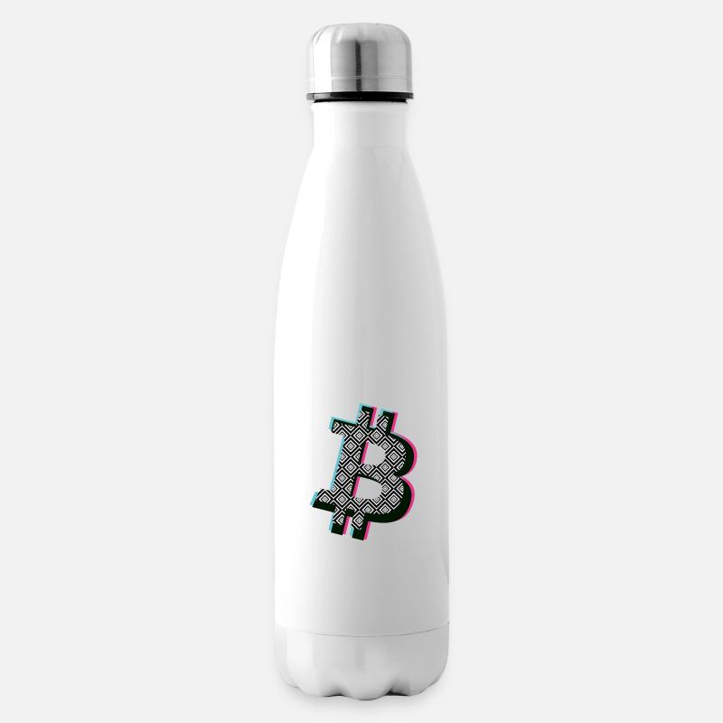 Bitcoin B Popart - Isolierflasche - Weiß