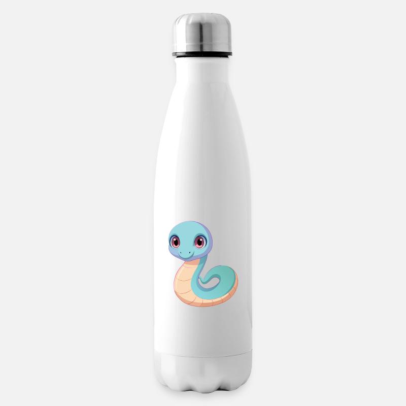 Baby-Schlange - Isolierflasche - Weiß