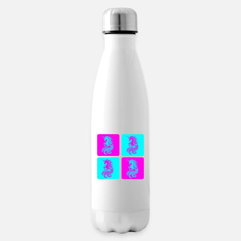 Magisches Einhorn Pop Art - Isolierflasche - Weiß