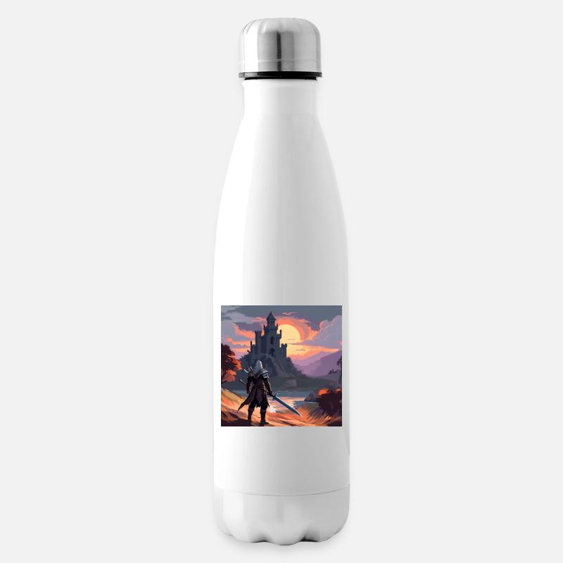 Der Hexer vor der Bastion bei Sonnenuntergang - Isolierflasche - Weiß