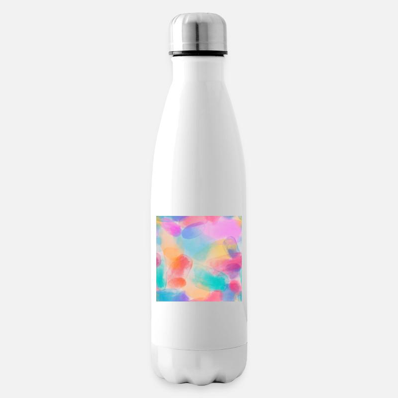 Aquarelles - Bouteille isotherme - blanc