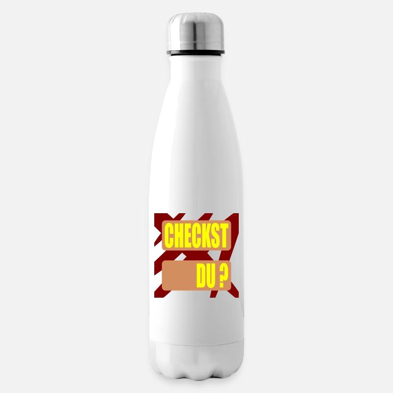 CHECKST DU WORTSCHATZ - Isolierflasche - Weiß
