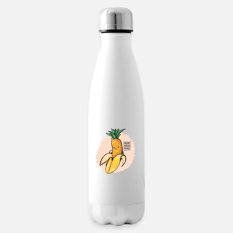 Bananes - Bouteille isotherme - blanc