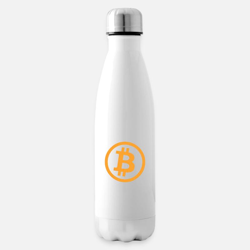 Bitcoin_Logo_Perfekt - Bouteille isotherme - blanc