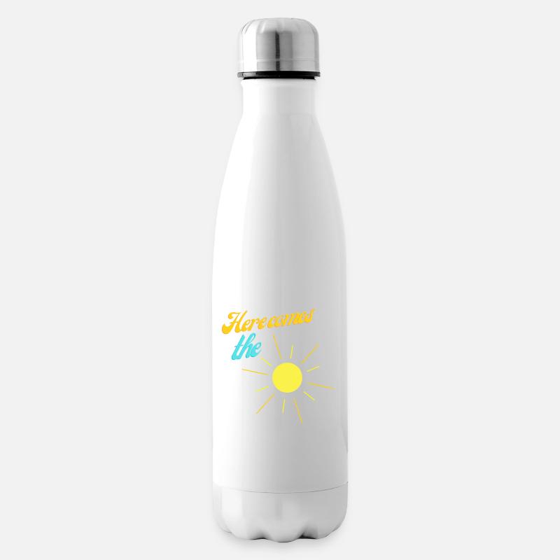 Here comes the sun - Isolierflasche - Weiß