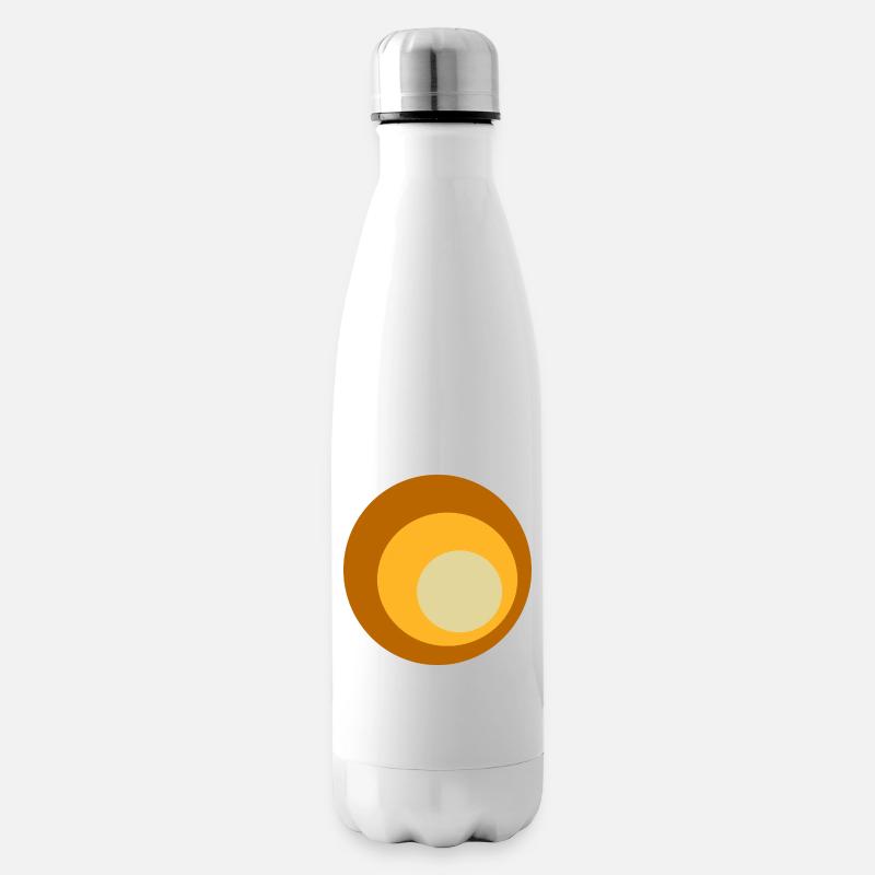 70er Jahre Muster  - Isolierflasche - Weiß