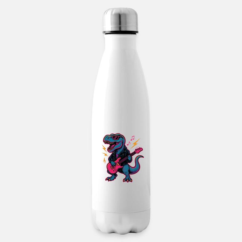 Rock Dino - Isolierflasche - Weiß